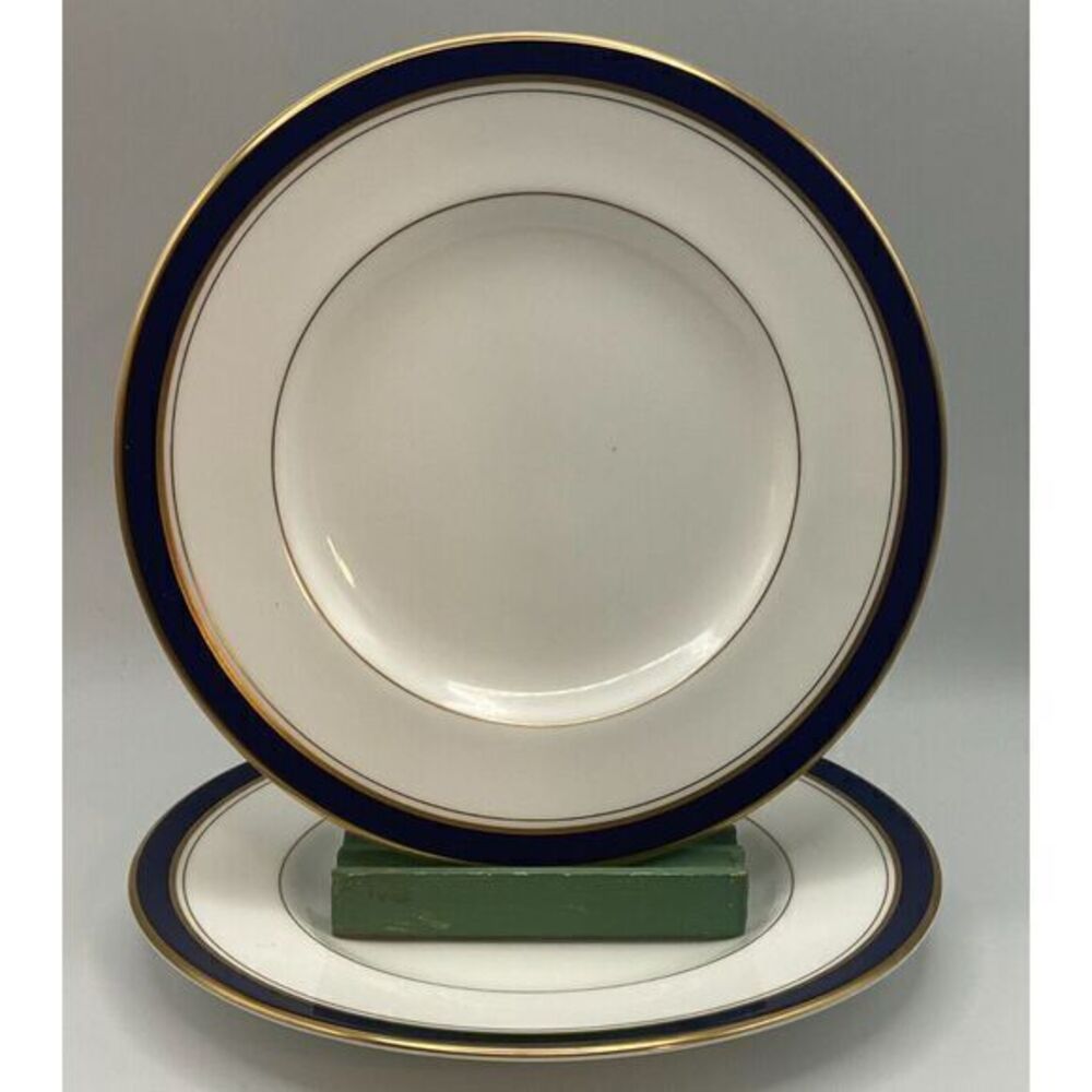 Royal Worcester Howard Cobalt Blue‎ Salad Plates Set (s) of 2
